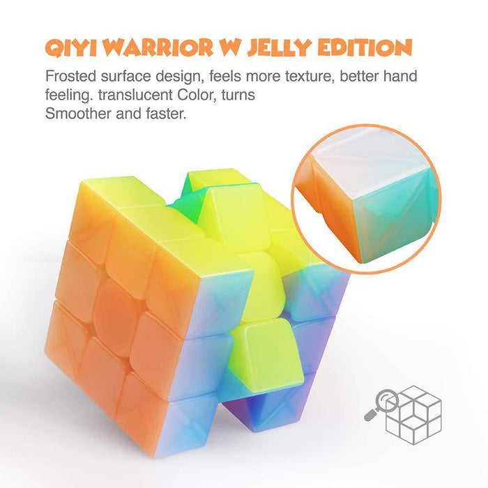 QiYi 3x3 & 2x2 Speed Cube Set - Jelly - DailyPuzzles