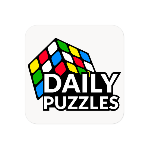 DailyPuzzles Cube Logo Stickers 2x2, 3x3, 4x4, 5x5 + More! - DailyPuzzles