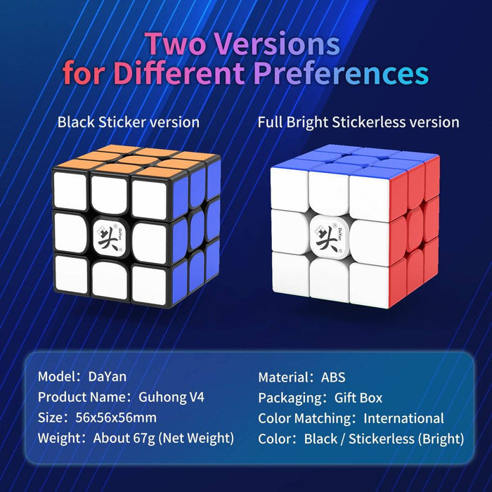 Dayan GuHong V4 M 3x3 Magnetic Speed Cube - DailyPuzzles