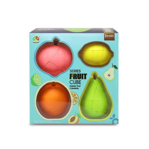 Fanxin 4 Pack Fruit Cube Set Speed Cube Puzzle - DailyPuzzles