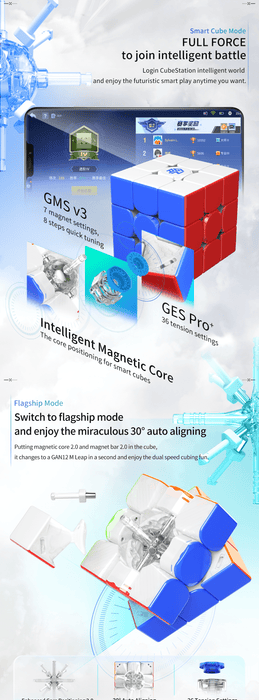 GAN 12 M 3x3 - Leap or Maglev - 2021 Flagship - DailyPuzzles