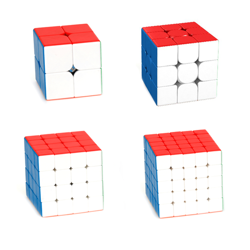 Ultimate Meilong Magnetic 2x2, 3x3, 4x4 & 5x5 Speed Cube Bundle - DailyPuzzles