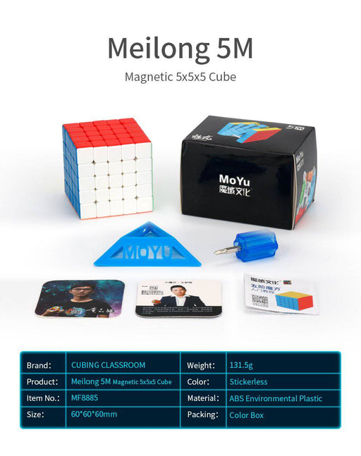 MoFang Jiaoshi Meilong 5x5 M Speed Cube Puzzle - DailyPuzzles