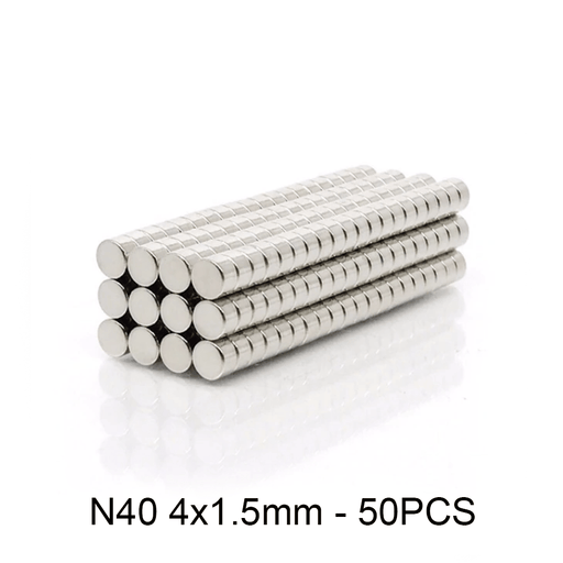 Neodymium Rare-Earth Magnets N40 50PCS 4mm x 1.5mm + Optional Super Glue - DailyPuzzles