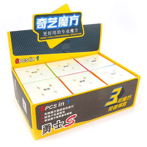 [PRE-ORDER] 6 Pack QiYi Warrior S 3x3 Speed Cube Set - DailyPuzzles