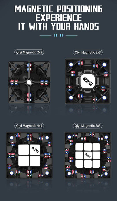 QiYi MS Magnetic Set - 2x2, 3x3, 4x4 & 5x5 - DailyPuzzles