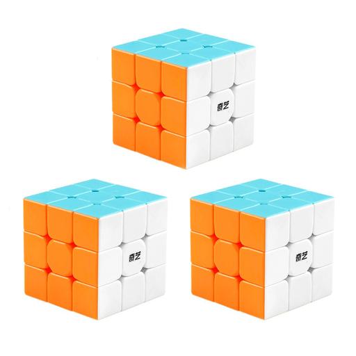 QiYi Warrior S 3x3 Speed Cube 3 Pack - DailyPuzzles