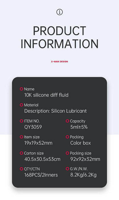 QiYi X-Man Designs 10K Silicone Diff Fluid - DailyPuzzles