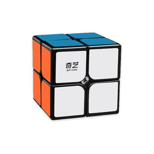 QiYi 3x3 & 2x2 Speed Cube Set - Black - DailyPuzzles