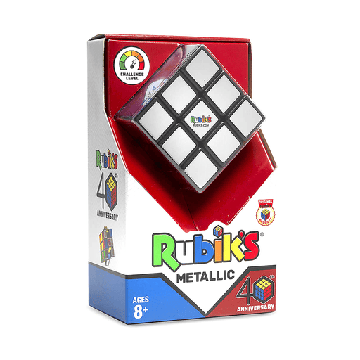 Rubik's Cube Metallic 40th Anniversary Cube - DailyPuzzles