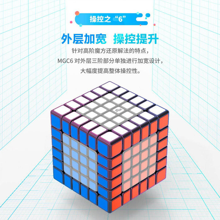 YongJun (YJ) MGC M 65mm 6x6 Speed Cube Puzzle - DailyPuzzles