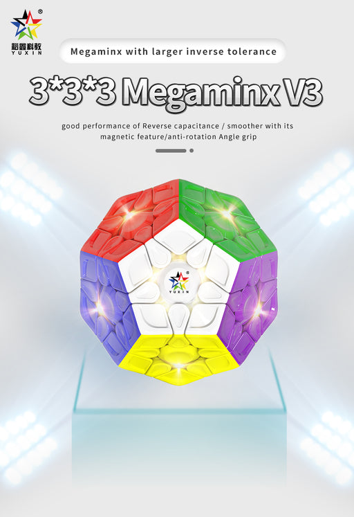 Yuxin Little Magic Megaminx V3M Magnetic Speed Cube - DailyPuzzles