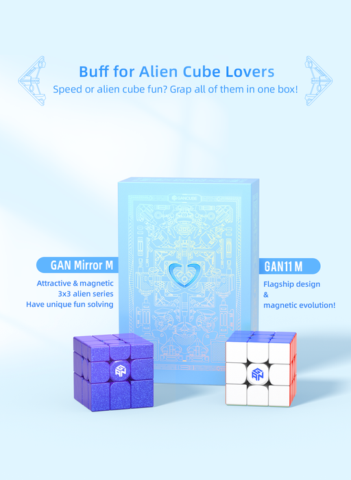 GAN Gift Box 3x3 & Mirror - GAN 11M + GAN Mirror M UV - DailyPuzzles