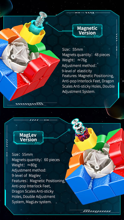 Moyu HuaMeng YS3M 3x3 Maglev - DailyPuzzles