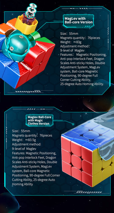 Moyu HuaMeng YS3M 3x3 UV Magnetic Core & Maglev - DailyPuzzles