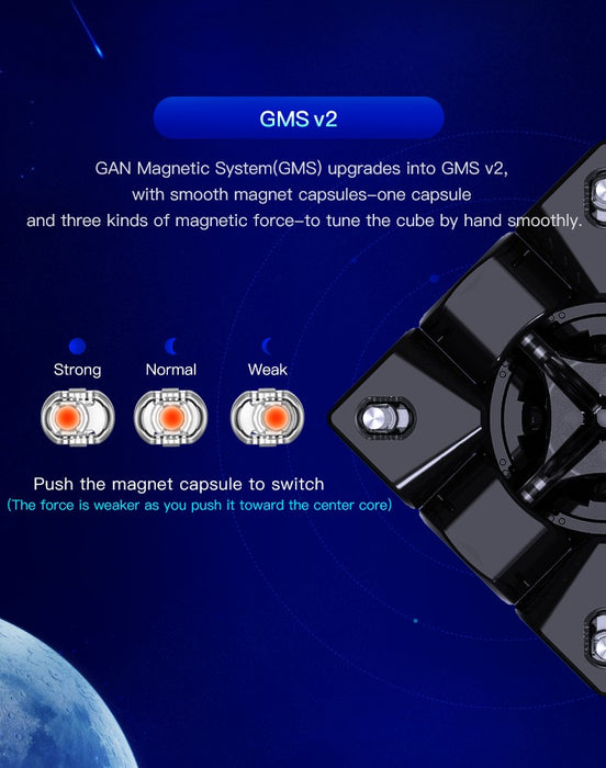 GAN356 XS 3x3 56mm Magnetic Speed Cube - DailyPuzzles