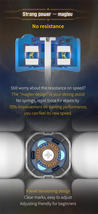 DianSheng Solar S3M 2022 Maglev 3x3 Speed Cube - DailyPuzzles