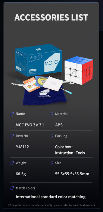 YJ MGC EVO V2M 3x3 Speed Cube - DailyPuzzles